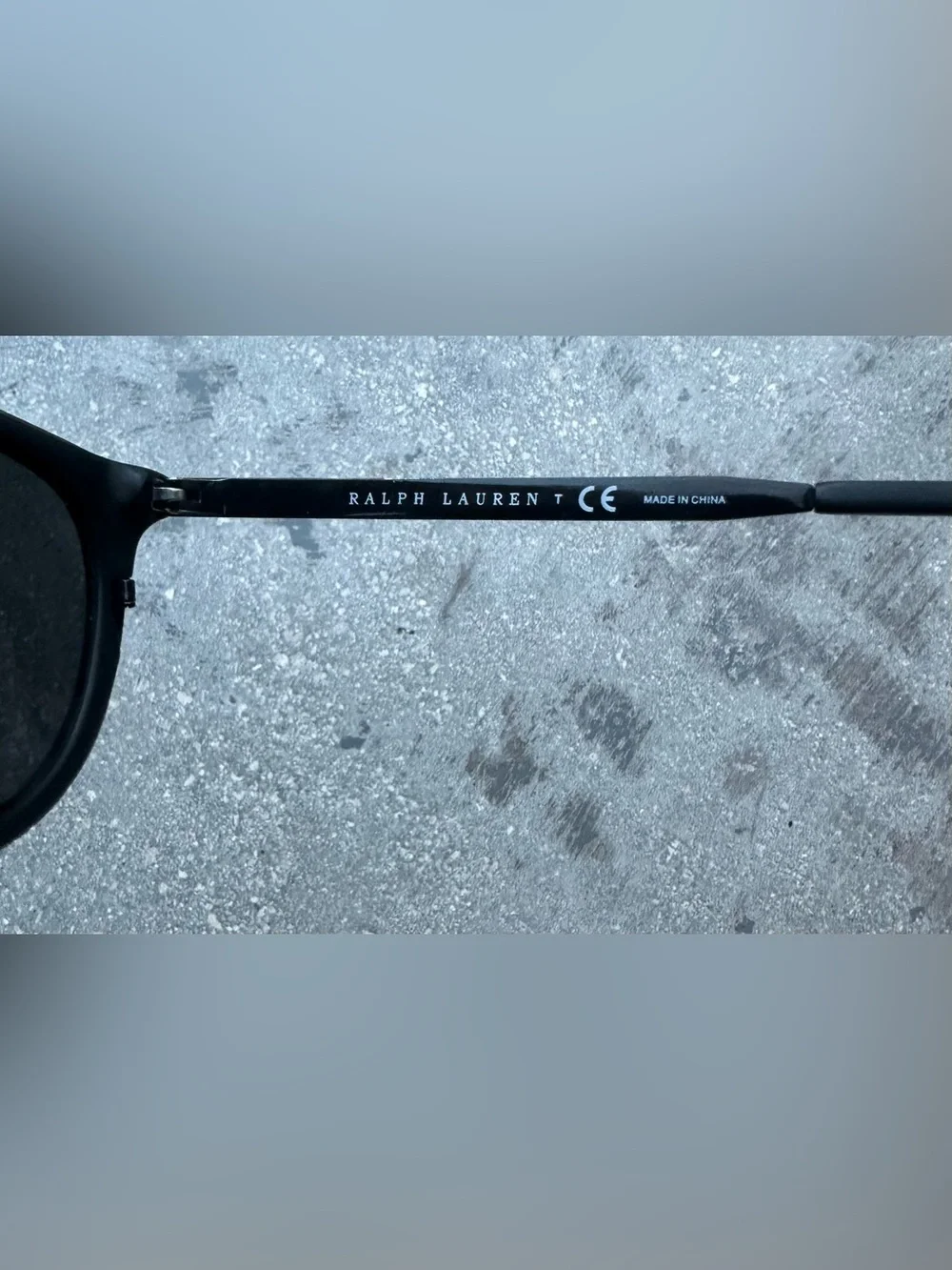 Ralph Lauren Men's Black Round Sunglasses